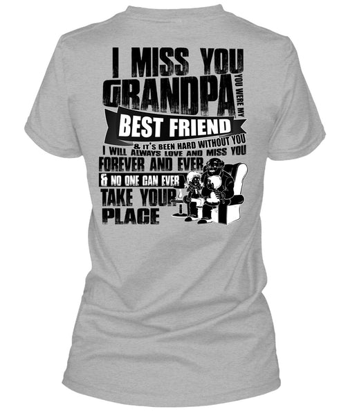 I Miss You Grandpa T Shirt, I Love Grandpa T Shirt