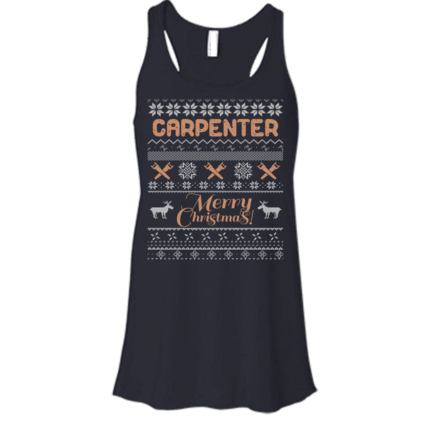Carpenter Merry Christmas T Shirt, Coolest Carpenter T Shirt, Cool T Shirt
