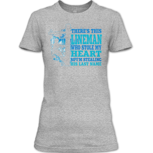 There's This Lineman T Shirt, Coolest Lineman's Wife T Shirt