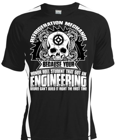 A black t-shirt with the shopify logo