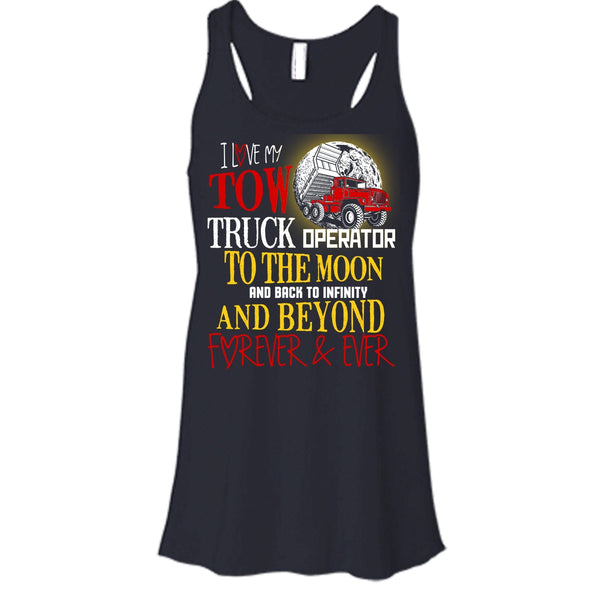 I Love My Tow Truck Operator T Shirt, Coolest Truck Operator Tank Top