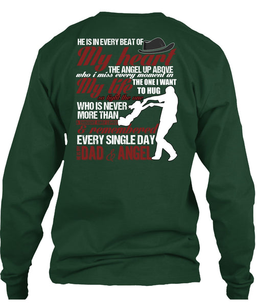 He Is My Dad And Angel T Shirt, My Heart T Shirt
