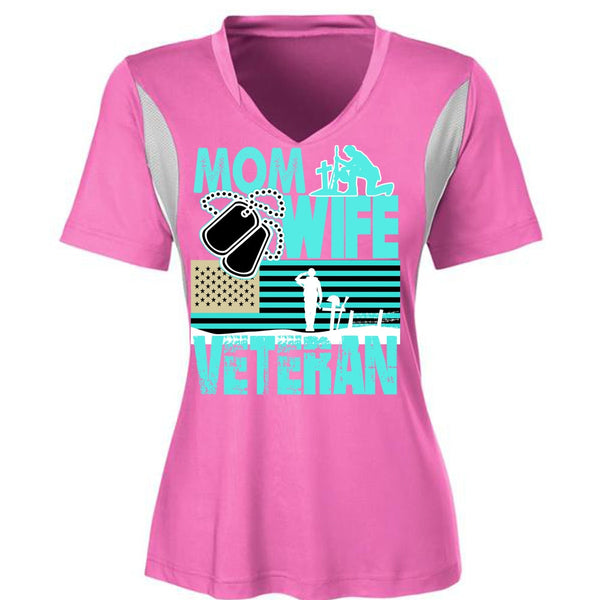 Mom Wife Veteran T Shirt, I Love Mom T Shirt, Awesome T-Shirts