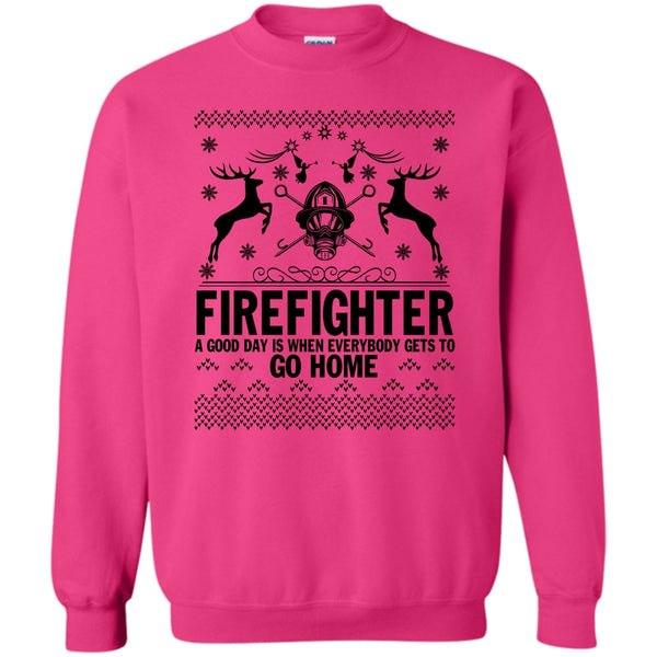 Merry Christmas Gift T Shirt, Firefighter Merry Christmas Sweatshirt