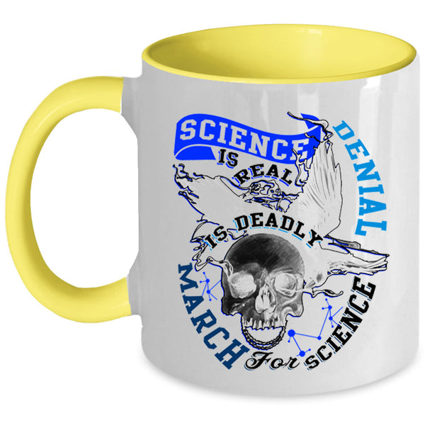 March For Science Coffee Mug, Science Is Real Accent Mug