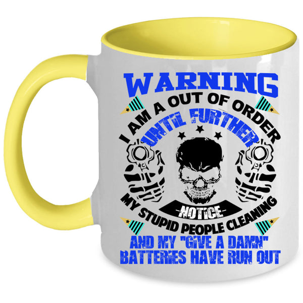 American Flag Coffee Mug, Cool Veteran Accent Mug