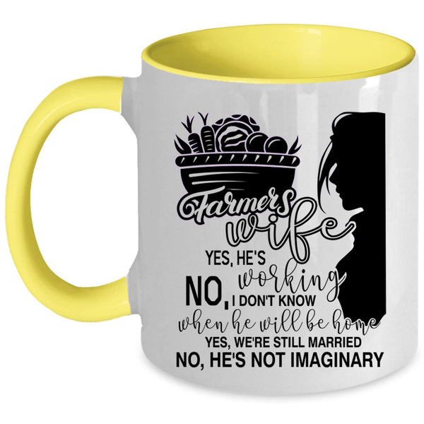 Beautiful Wife Coffee Mug, Farmer's Wife Accent Mug