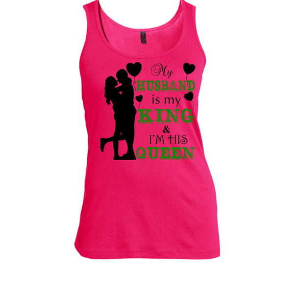 My Husband Is My King T Shirt, Gift For Wife T Shirt, Awesome t-shirts
