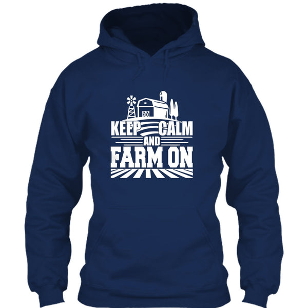 Keep Calm And Farm On T Shirt, Coolest Farmer T Shirt