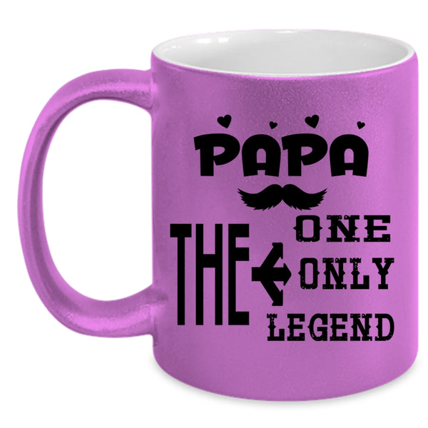 Awesome Gift For Papa Coffee Mug, Papa The One The Only Accent Mug