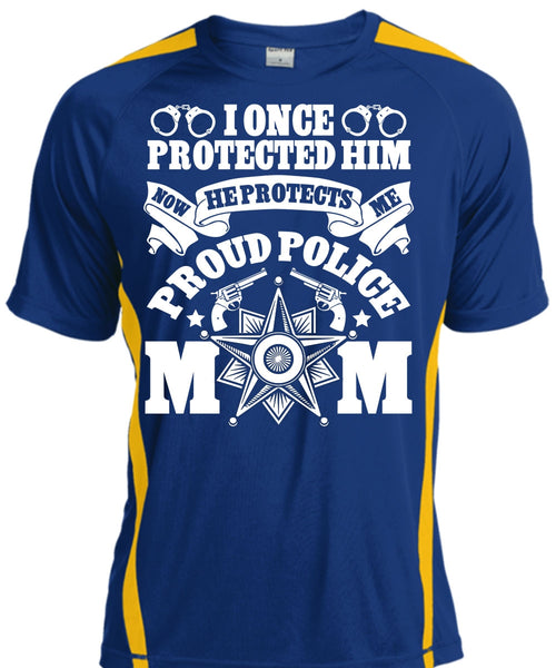 I Once Protected Him T Shirt, Proud Police Mom T Shirt, Cool Shirt