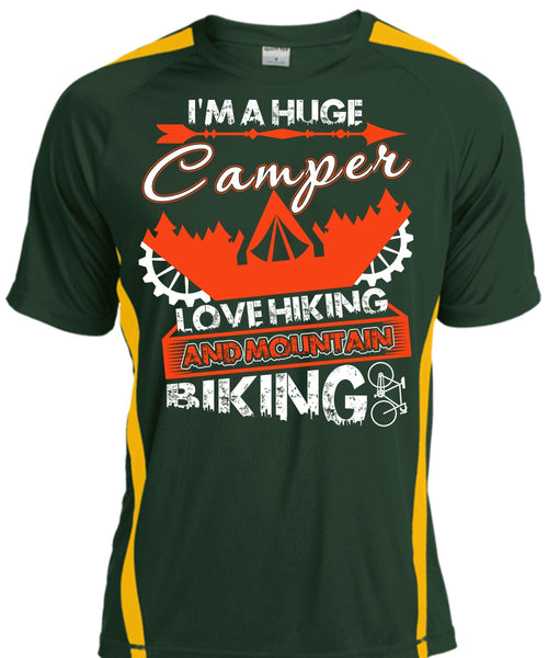 I'm A Huge Camper T Shirt, Mountain Biking T Shirt, Cool Shirt