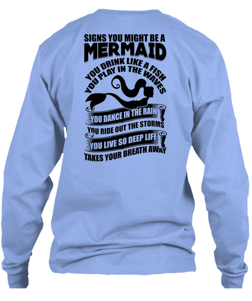Signs You Might Be A Mermaid T Shirt, I Love Fishing T Shirt