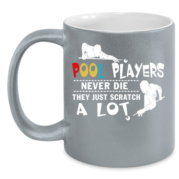 Pool Players Coffee Mug, Billiard Coffee Cup