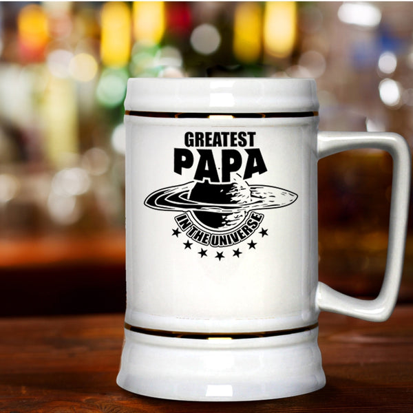 Best Dad Ever Beer Stein 22oz, Greatest Papa In The Universe Beer Mug