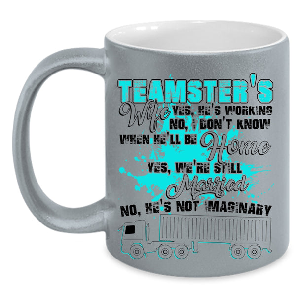 My Husband Coffee Mug, Teamster's Wife Accent Mug