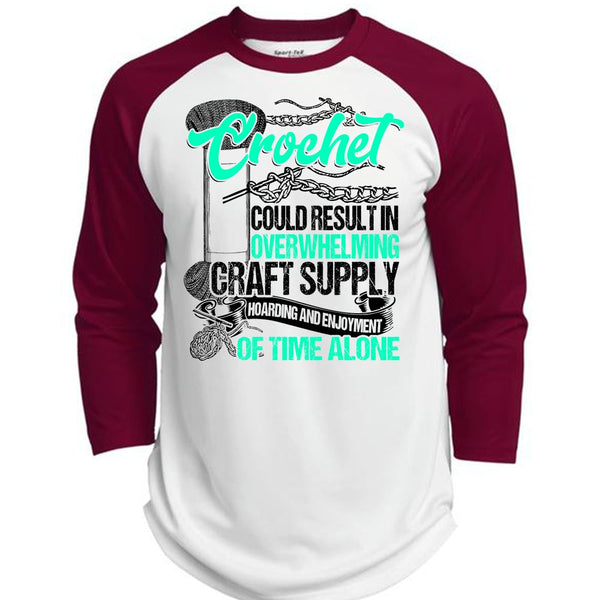 Crochet Could Result T Shirt, I Love Crochet T Shirt, Awesome T-Shirts  (Polyester Game Baseball Jersey)
