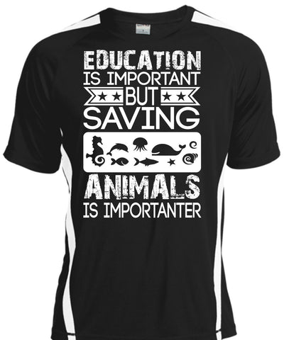 A black t-shirt with the shopify logo