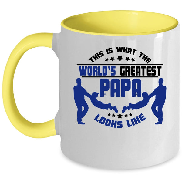 Cute Coffee Mug, What The World's Greatest Papa Looks Like Accent Mug