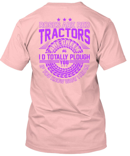 Roses Are Red Tractors T Shirt, I Love Tractor T Shirt