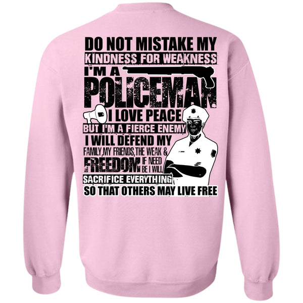 I Love Police T Shirt, I'm A Policeman Sweatshirt