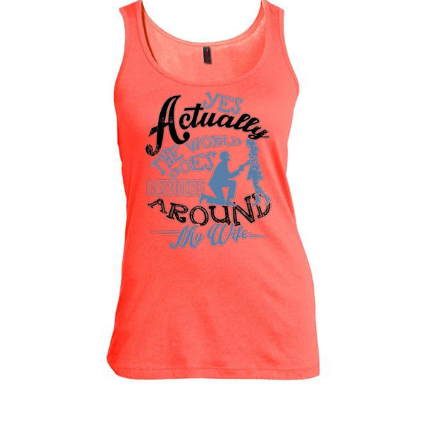 Revolve Around My Wife T Shirt, Coolest Husband Ever Tank Top