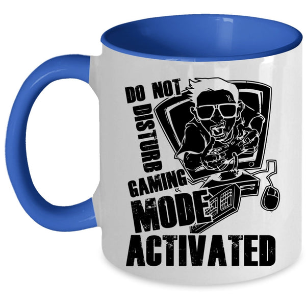 Funny Coffee Mug, Do Not Disturb Gaming Mode Activated Accent Mug