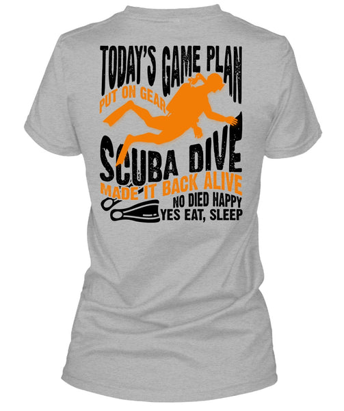 Today's Game Plan T Shirt, I Love Diving T Shirt