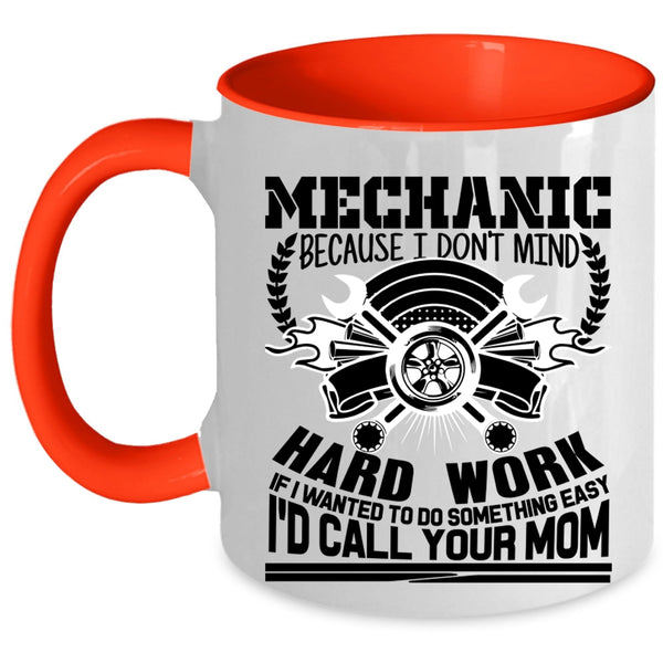 Cute Mechanics Coffee Mug, Mechanic Accent Mug