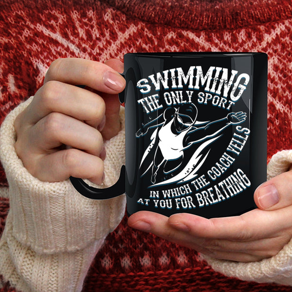Swimming Coffee Mug, Awesome Gift For Swimmer Coffee Cup