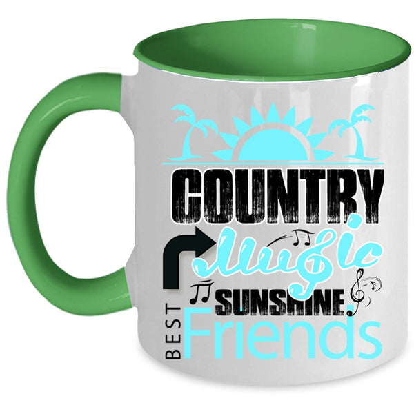 Best Sunshine Friends Coffee Mug, Country Music Accent Mug