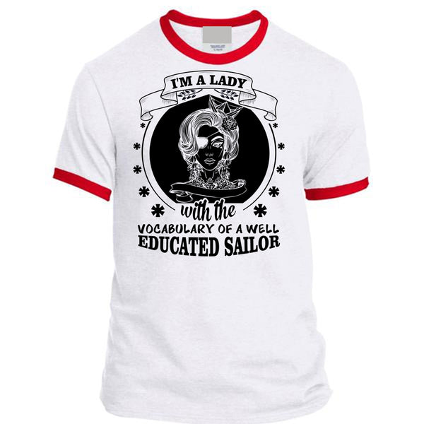 I'm A Lady With Vocabulary Of A Well Educated Sailor T Shirt, My Favorite T Shirt