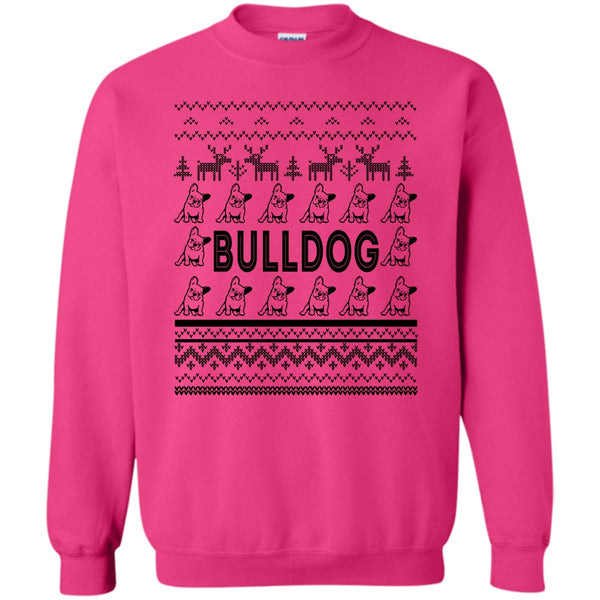 Dog Merry Christmas T Shirt, Bulldog Sweatshirt