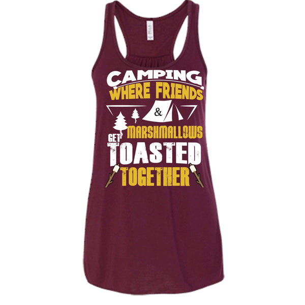 Camping T Shirt, where Friends Marshmalows Tank Top
