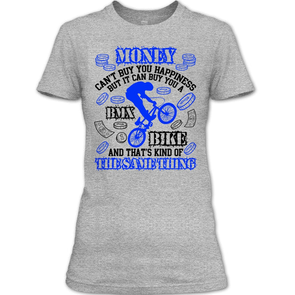 Money Can't Buy Happiness T Shirt, Coolest Biker T Shirt