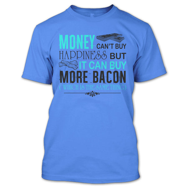 A black t-shirt with the shopify logo