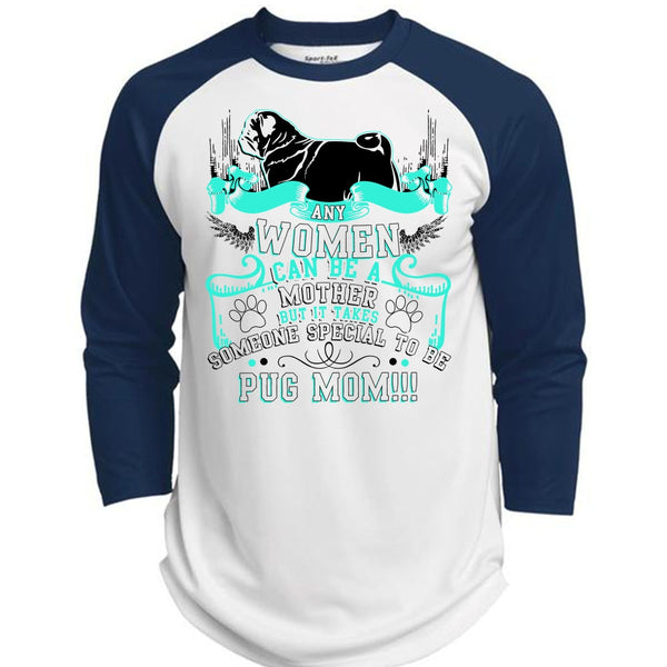 Special To Be Pug Mom T Shirt, I Love Pug T Shirt, Awesome T-Shirts  (Polyester Game Baseball Jersey)