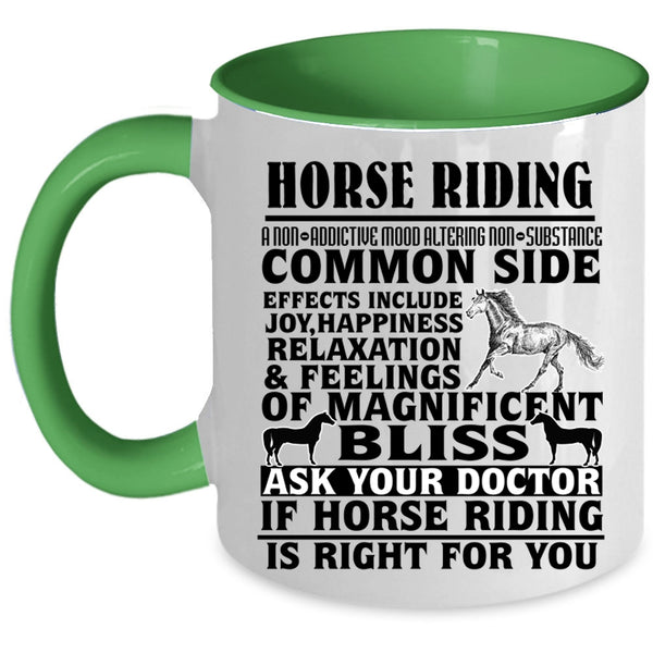 Cool Gift For Equestrian Coffee Mug, Horse Riding Accent Mug
