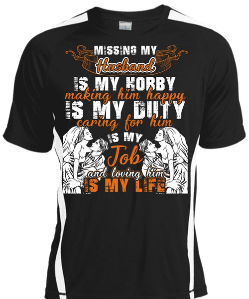 A black t-shirt with the shopify logo