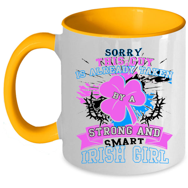 My Husband Coffee Mug, Taken By A Strong And Smart Irish Girl Accent Mug