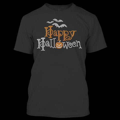 A black t-shirt with the shopify logo