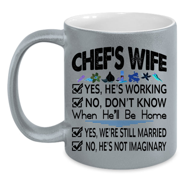 Lovely Gift For Chef's Wife Coffee Mug, Chef's Wife Accent Mug