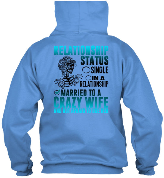 Married To A Crazy Wife T Shirt, I Love Husband T Shirt