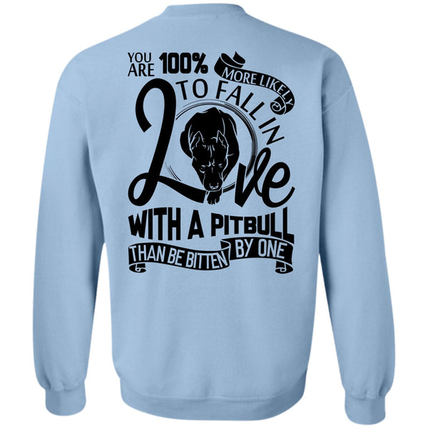 I Love Dog T Shirt, Fall In Love With A Pit Bull Sweatshirt