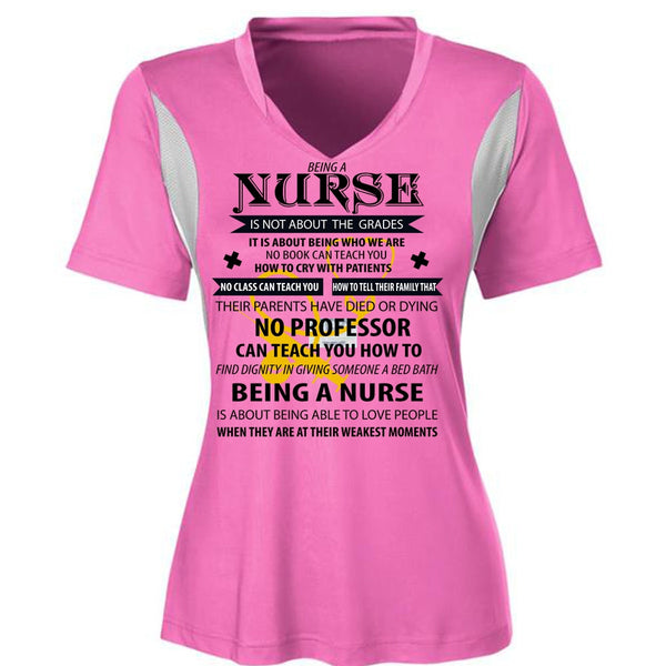 Being A Nurse Is Not About The Grades T Shirt, I Love Nursing T Shirt, Awesome T-Shirts