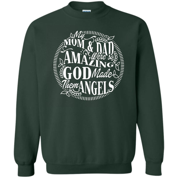 God Made Them Angels T Shirt, Coolest Mom And Dad Sweatshirt