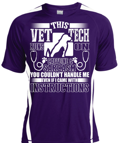 This Vet Tech Runs On Caffeine T Shirt, I Became With Instructions T Shirt, Cool Shirt