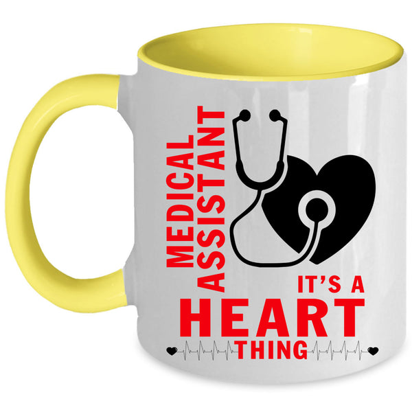 It's A Heart Thing Coffee Mug, Medical Assistant Accent Mug