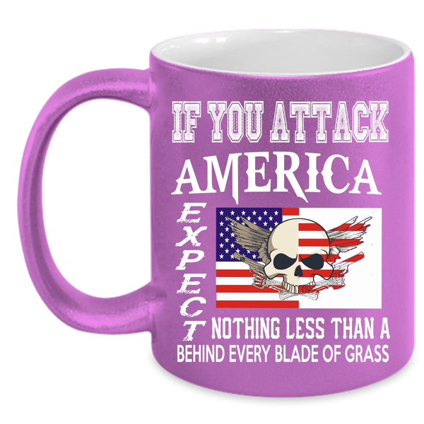 Cool American Flag Coffee Mug, Cool Gift For American Coffee Cup