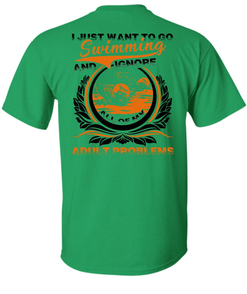 I Just Want To Go Swimming T Shirt, I Love Swimming T Shirt